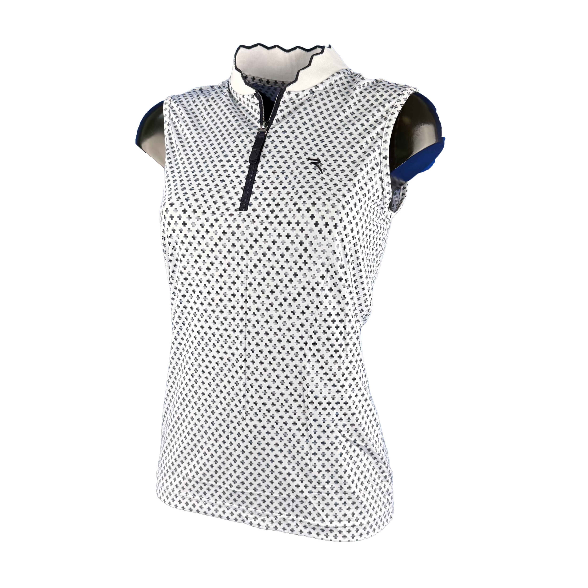 Chervo Damen Top Attractive Dry Matic weiß gemustert A14 2.Wahl