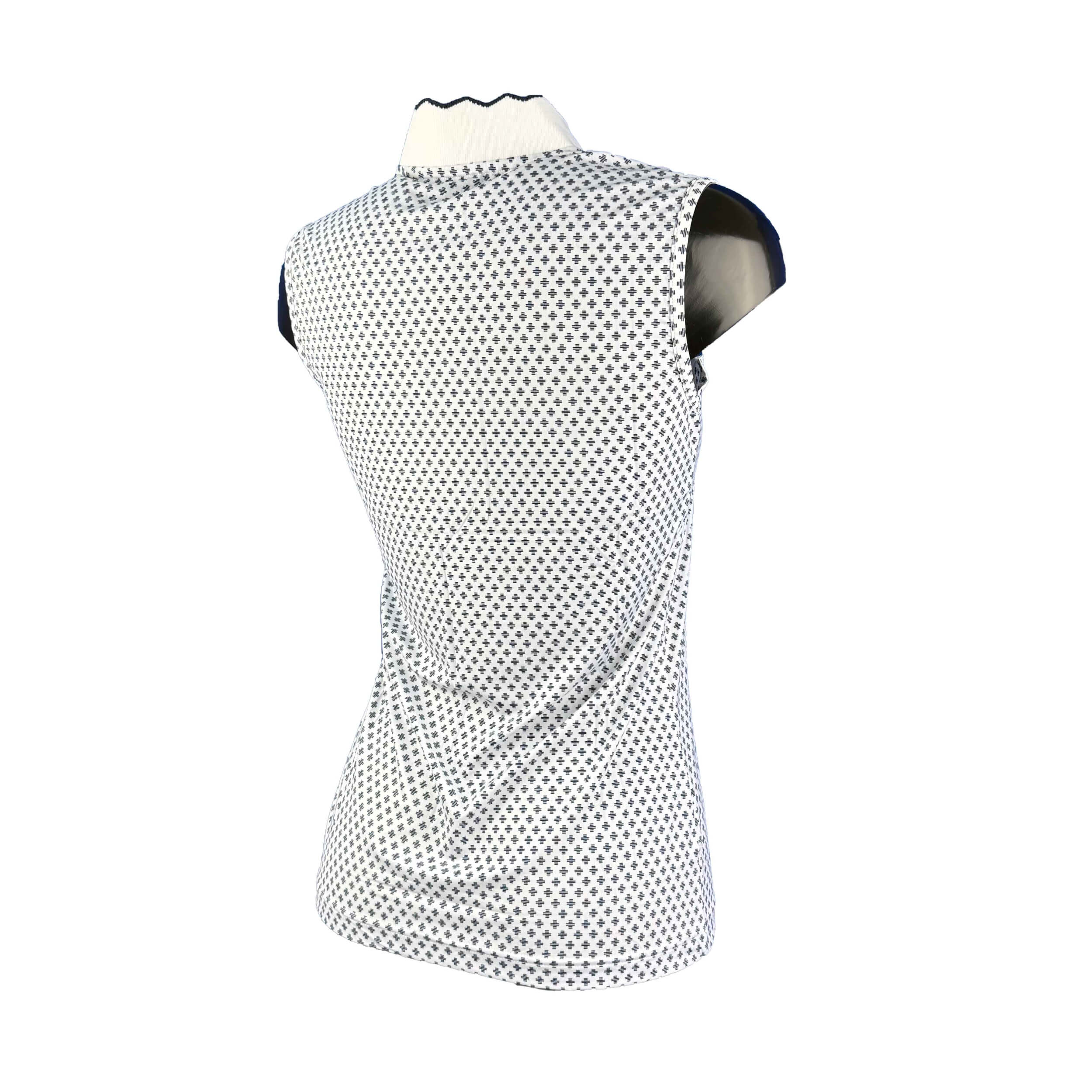 Chervo Damen Top Attractive Dry Matic weiß gemustert A14 2.Wahl