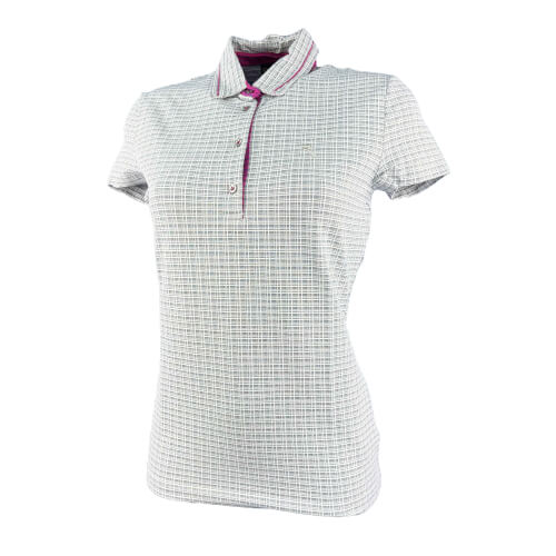 Chervo Damen Polo Astio DRY MATIC grau kariert 57A Chervo Damen Polo Astio DRY MATIC grau kariert 57A
