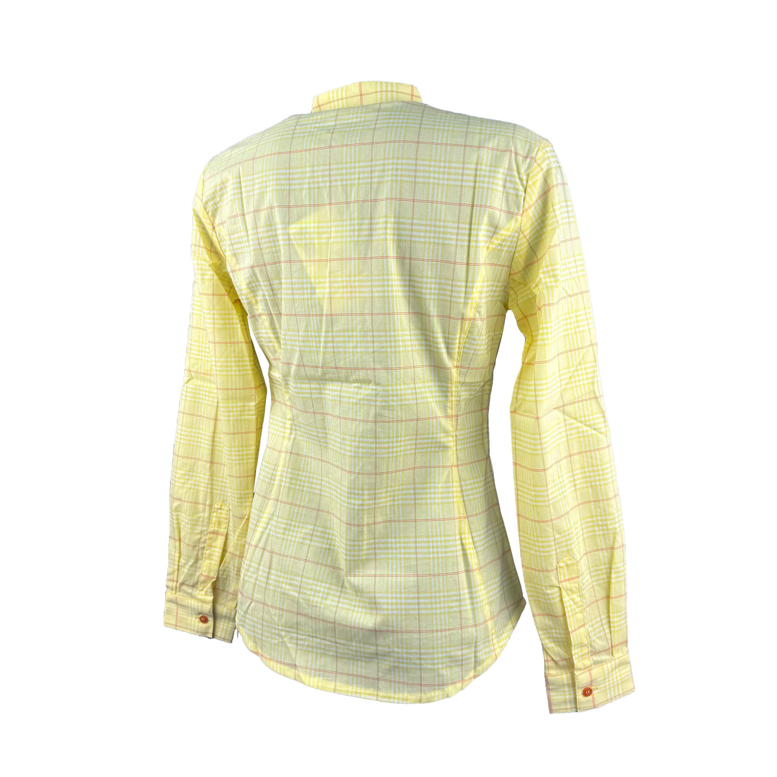 Chervo Damen Bluse Doman SUN BLOCK gelb kariert 42B