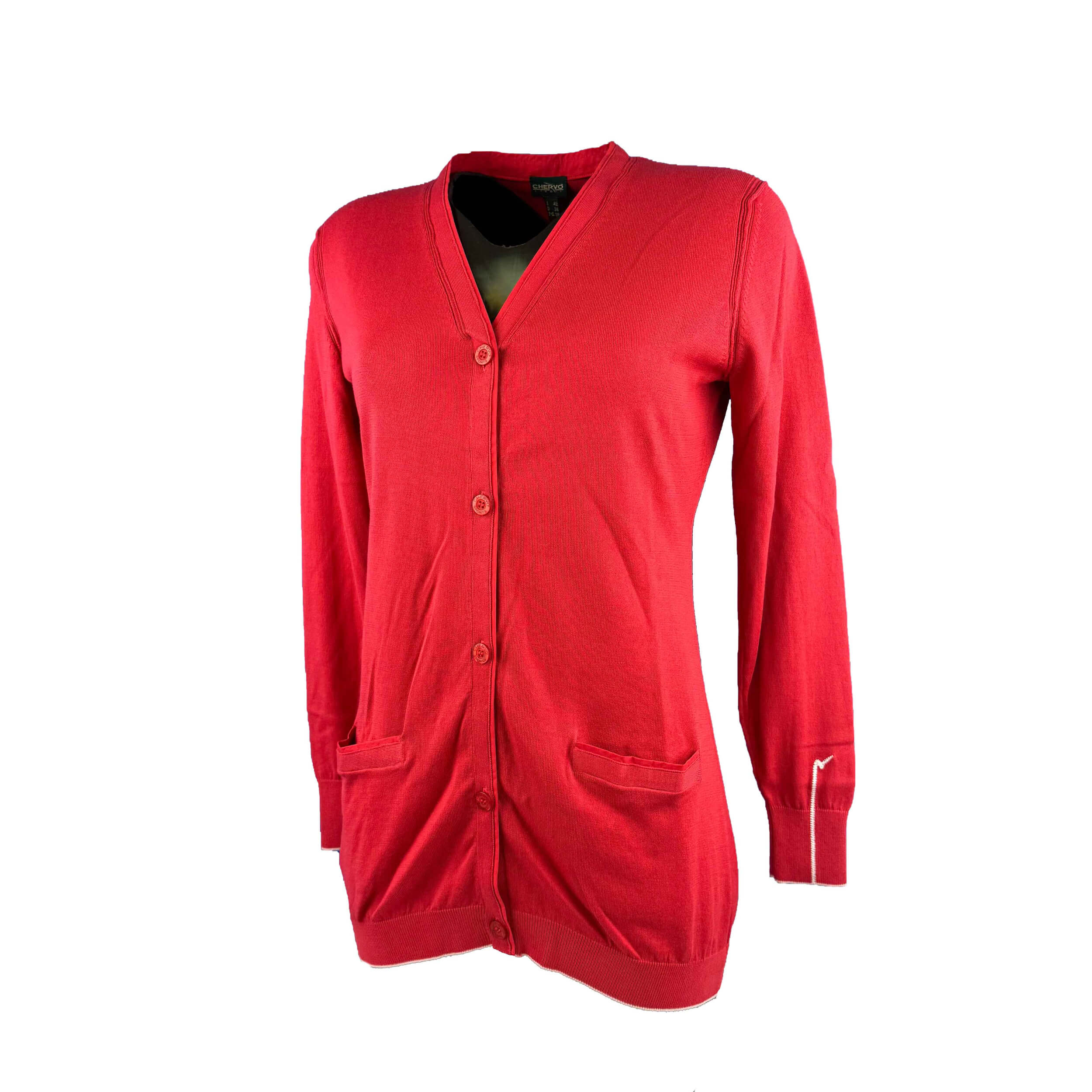 Chervo Damen Strick Jacke Nimes rot 846
