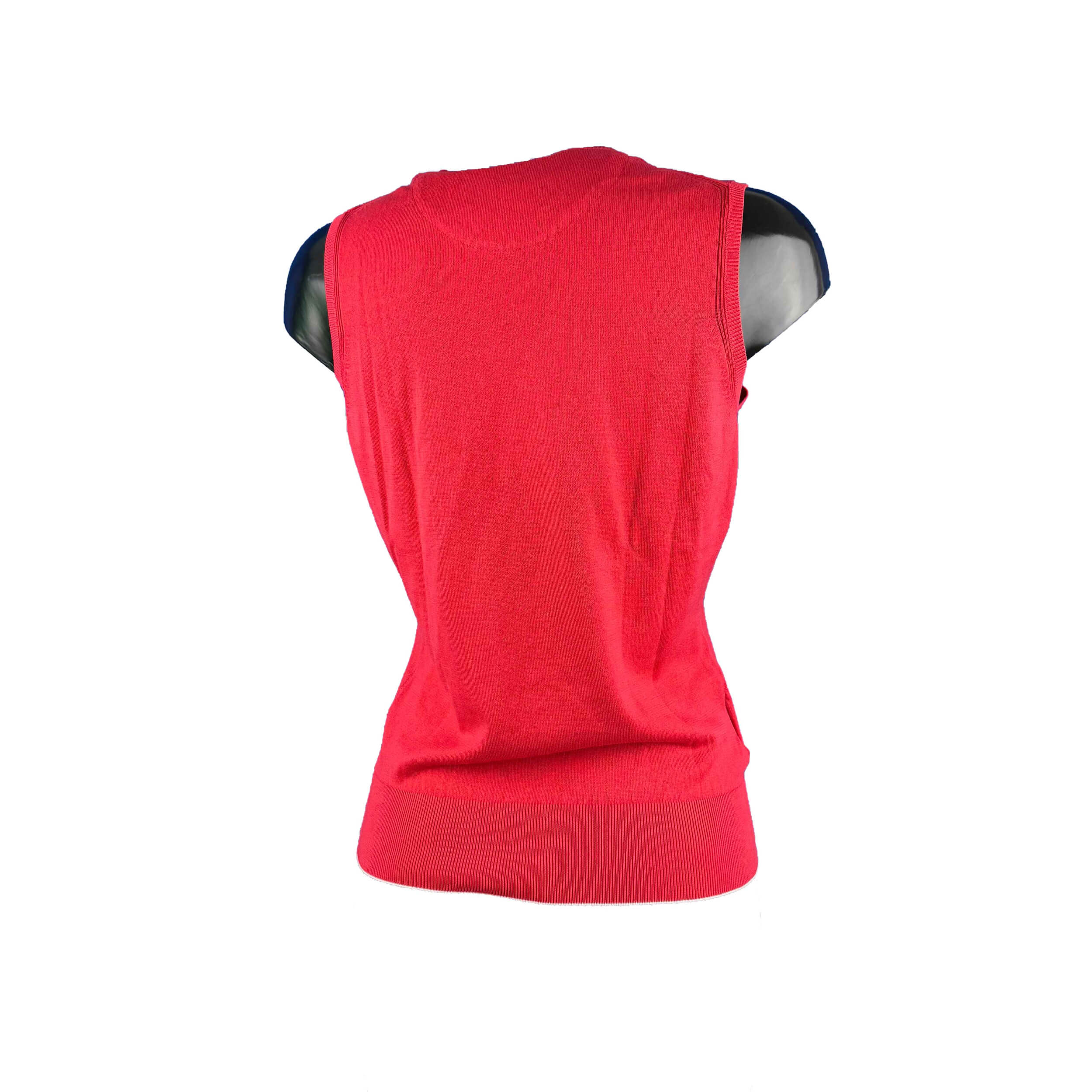 Chervo Damen Strick Pullunder Norvegia rot 846 