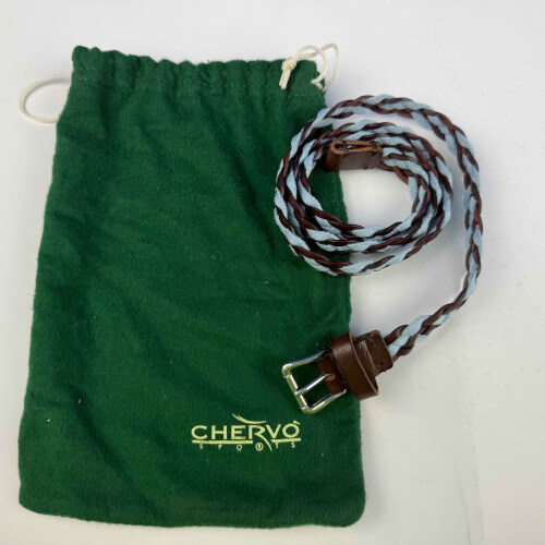 Chervo Damen Gürtel Usample hellblau braun 546