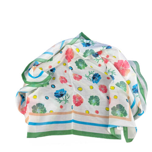 Chervo Halstuch Yflowers blau 22A