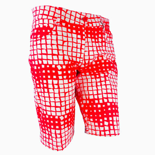 Chervo Damen Short Gamba SUN BLOCK rot gemustert 26G Chervo Damen Short Gamba SUN BLOCK rot gemustert 26G