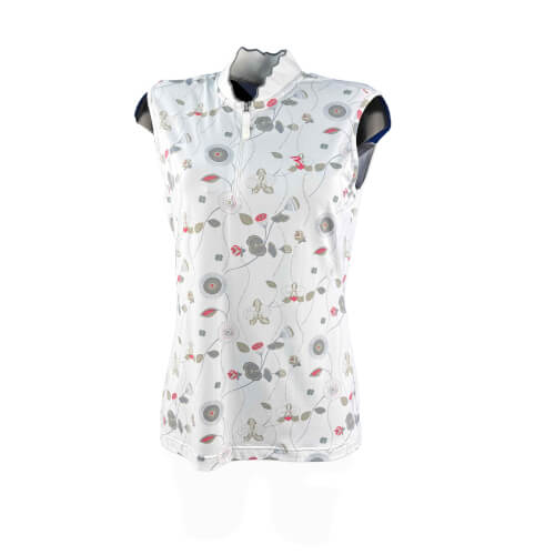 Chervo Damen Top Attractive Dry Matic weiß gemustert 072A 2.Wahl