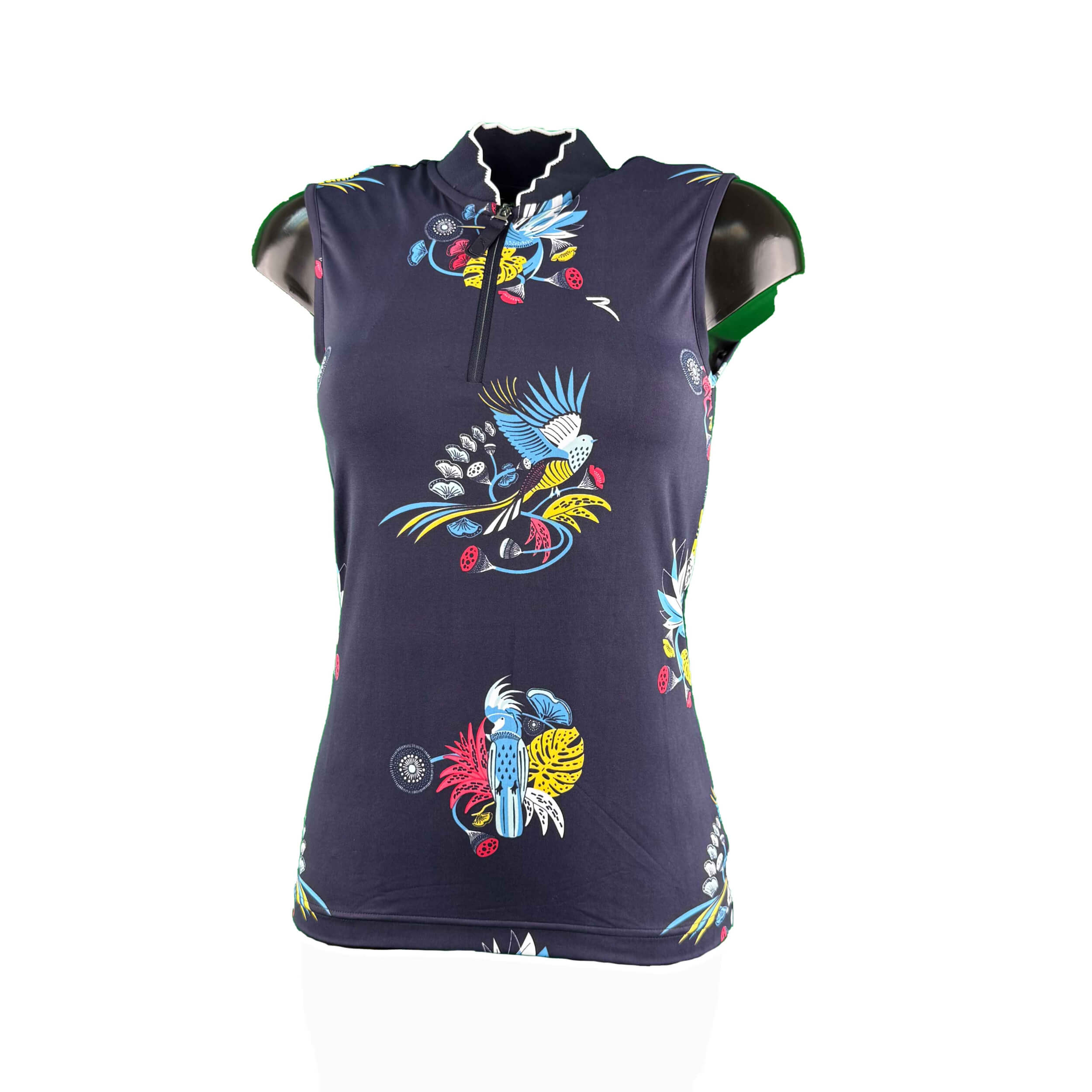 Chervo Damen Top Attractive Dry Matic navy gemustert 176E 2.Wahl
