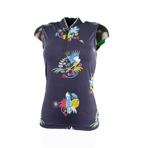 Chervo Damen Top Attractive Dry Matic navy gemustert 176E 2.Wahl