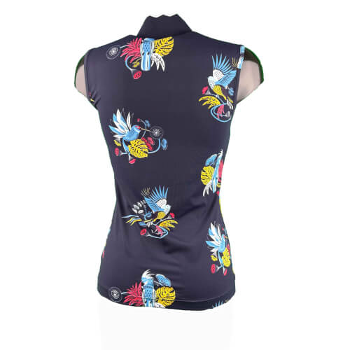 Chervo Damen Top Attractive Dry Matic navy gemustert 176E 2.Wahl