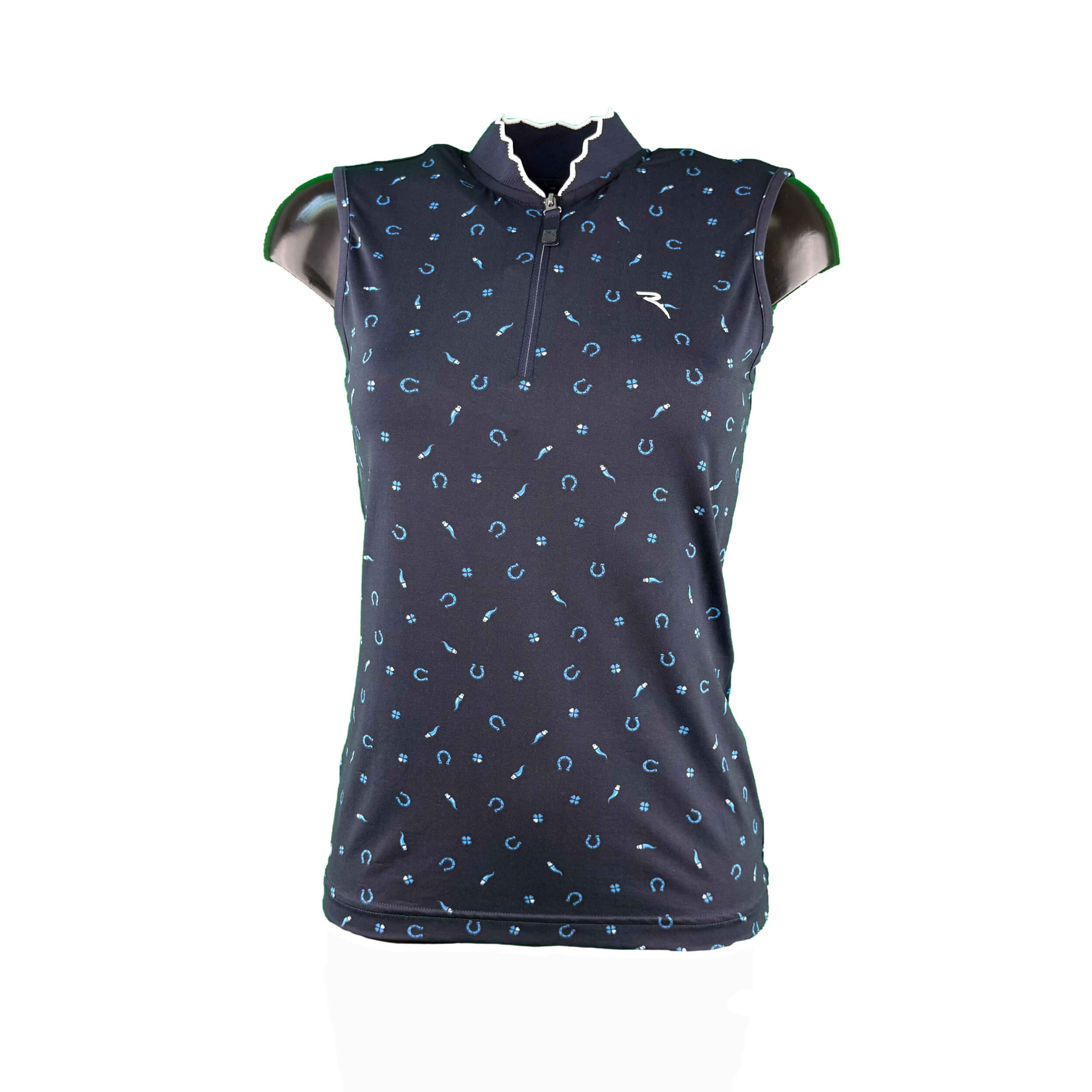 Chervo Damen Top Attractive Dry Matic navy gemustert 177E 2.Wahl