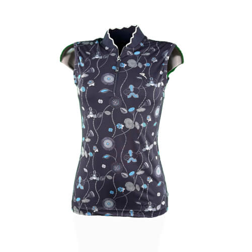 Chervo Damen Top Attractive Dry Matic navy gemustert 178E 2.Wahl 
