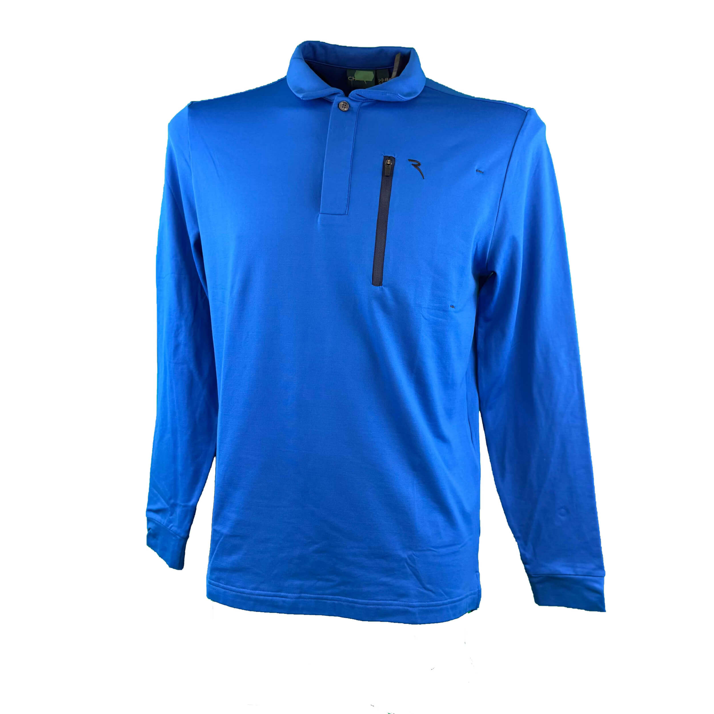 Chervo Herren lang Arm Polo Azteco PRO THERM blau 5004