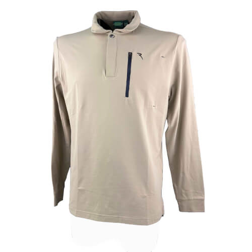 Chervo Herren lang Arm Polo Azteco PRO THERM beige 4007
