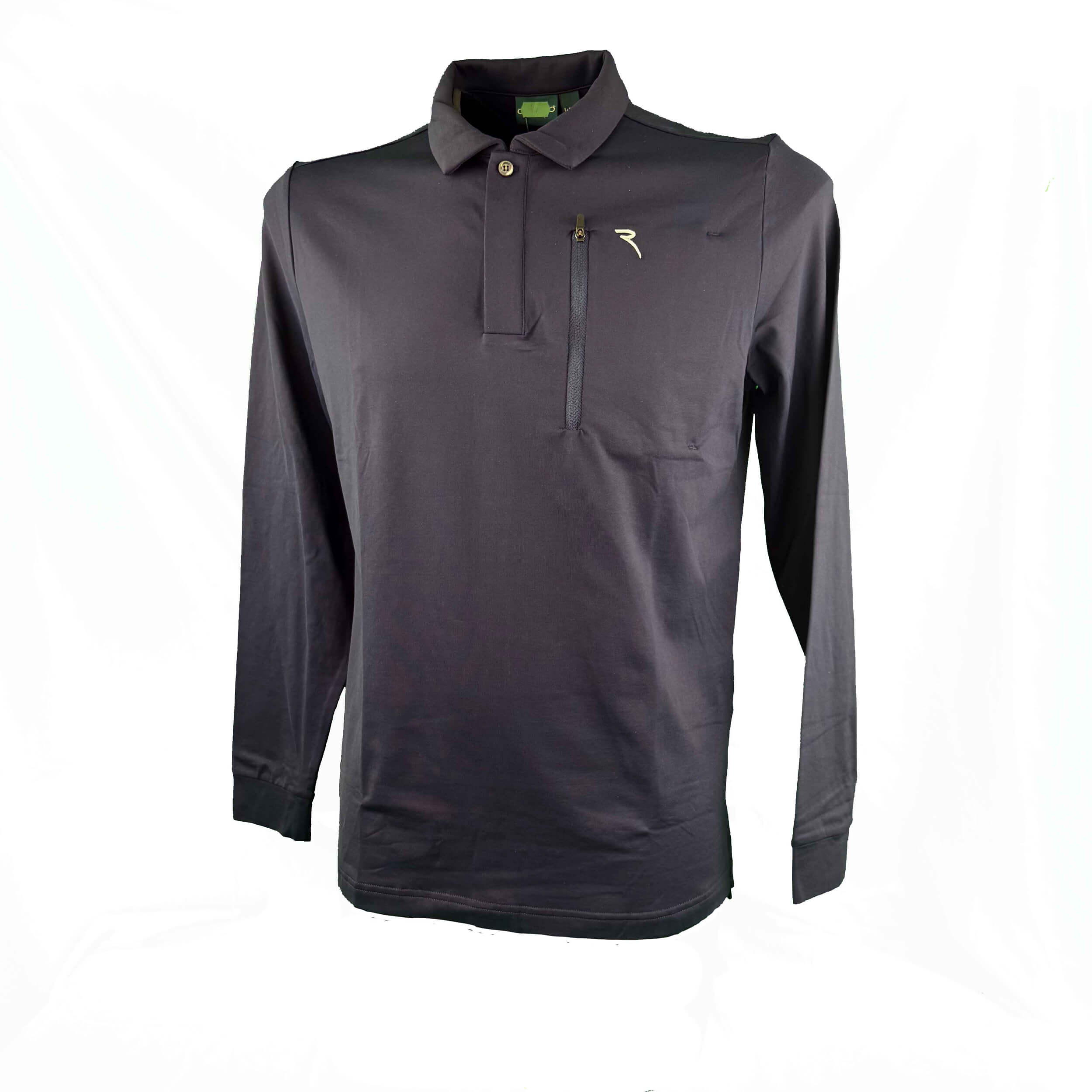 Chervo Herren lang Arm Polo Azteco PRO THERM navy 599