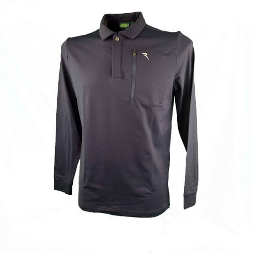 Chervo Herren lang Arm Polo Azteco PRO THERM navy 599