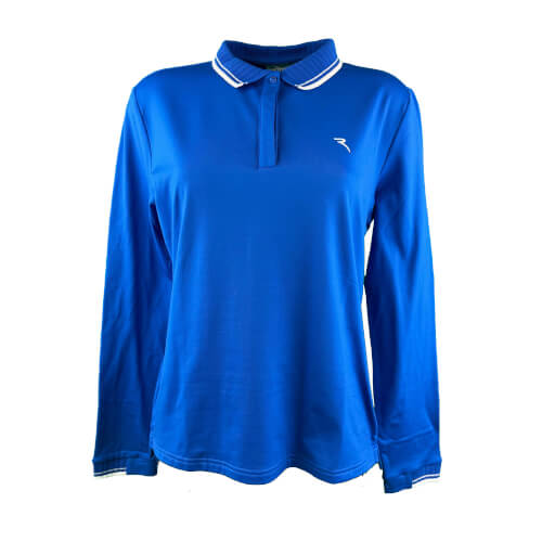 Chervo Damen lang Arm Polo Atma PRO THERM blau 5004