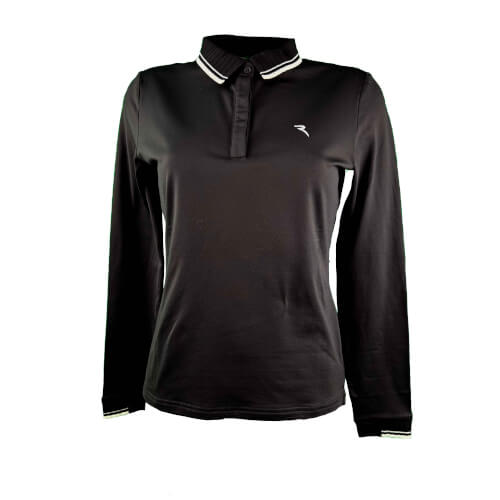 Chervo Damen lang Arm Polo Atma PRO THERM schwarz 999