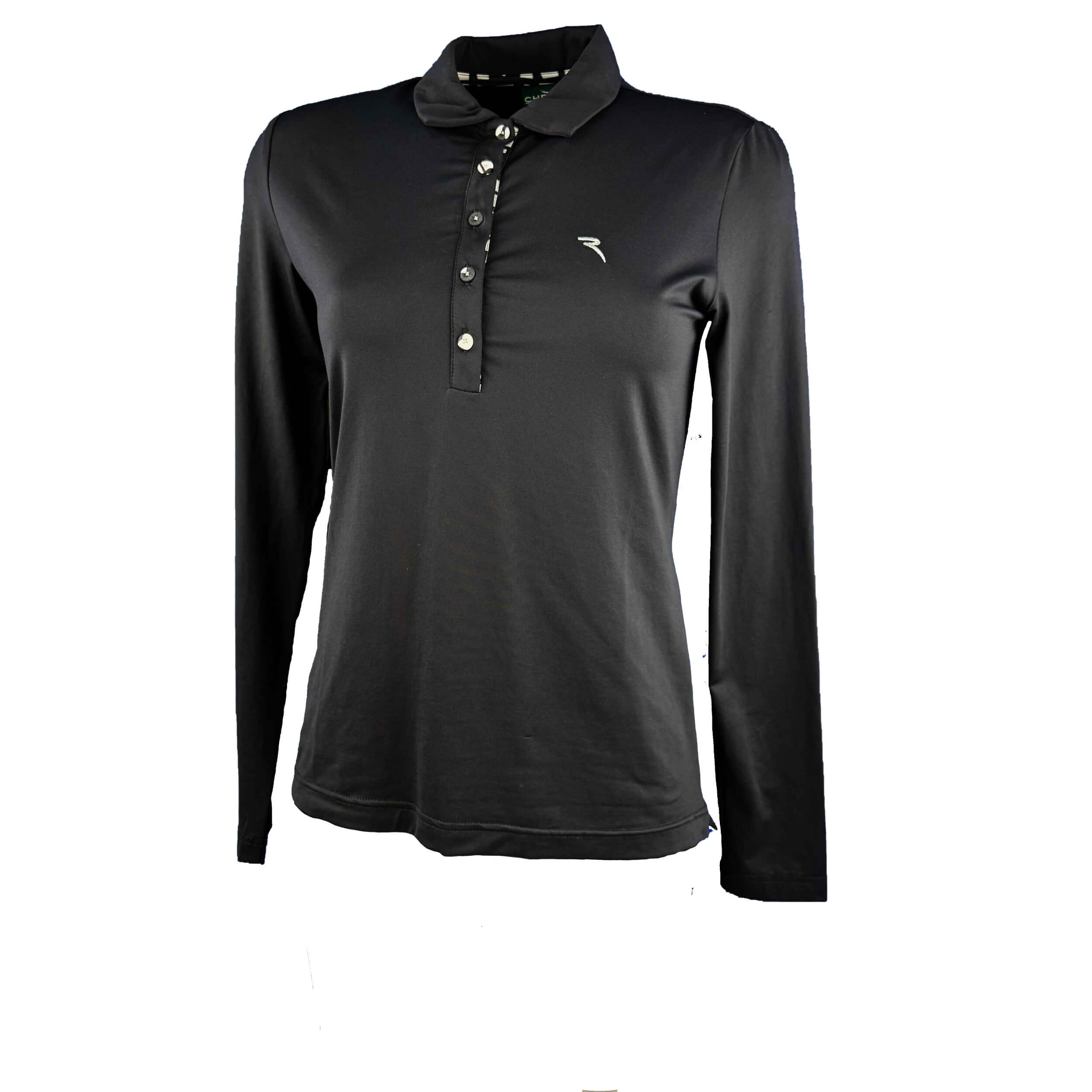 Chervo Damen Polo Atipic Sun Block schwarz 999