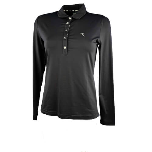 Chervo Damen Polo Atipic Sun Block schwarz 999