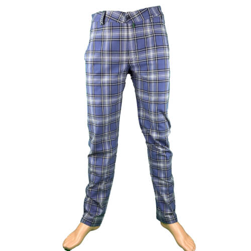 Chervo warme Herren Hose Sampaio COMFORT blau kariert 057E