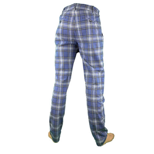 Chervo warme Herren Hose Sampaio COMFORT blau kariert 057E