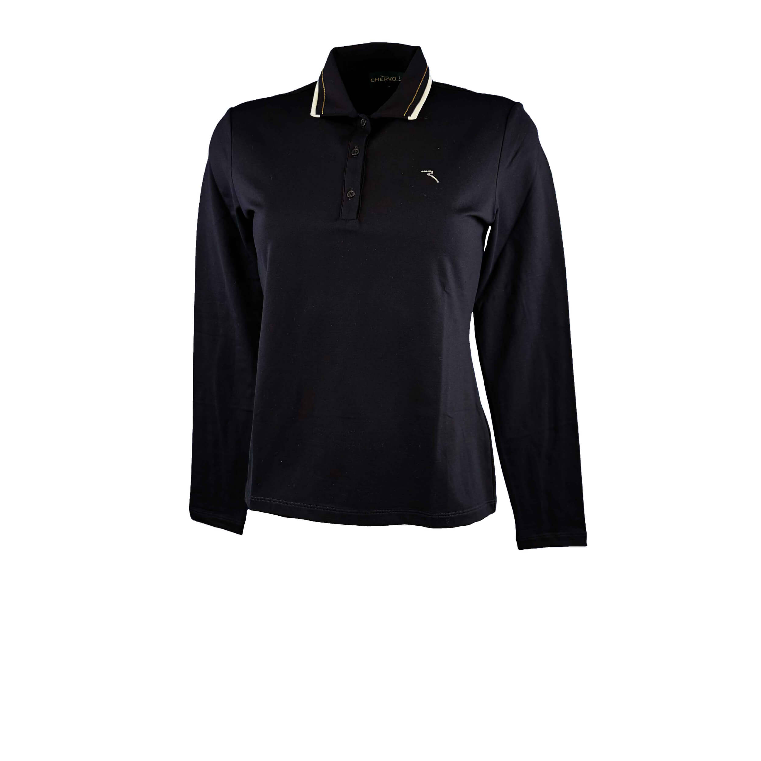 Chervo Damen lang Arm Polo Amnesia PRO THERM schwarz 999