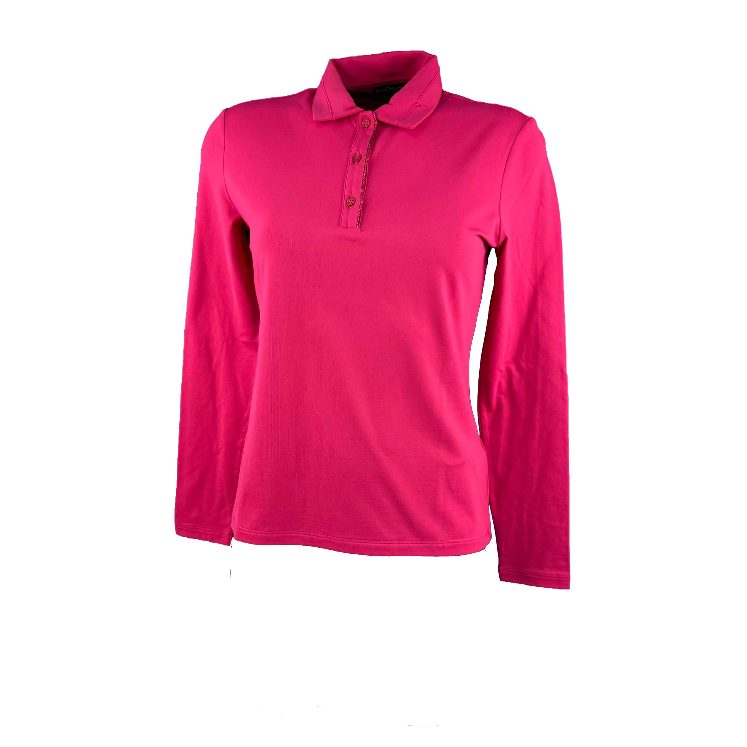 Chervo Damen lang Arm Polo Ancient PRO THERM magenta 795
