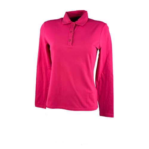 Chervo Damen lang Arm Polo Ancient PRO THERM magenta 795