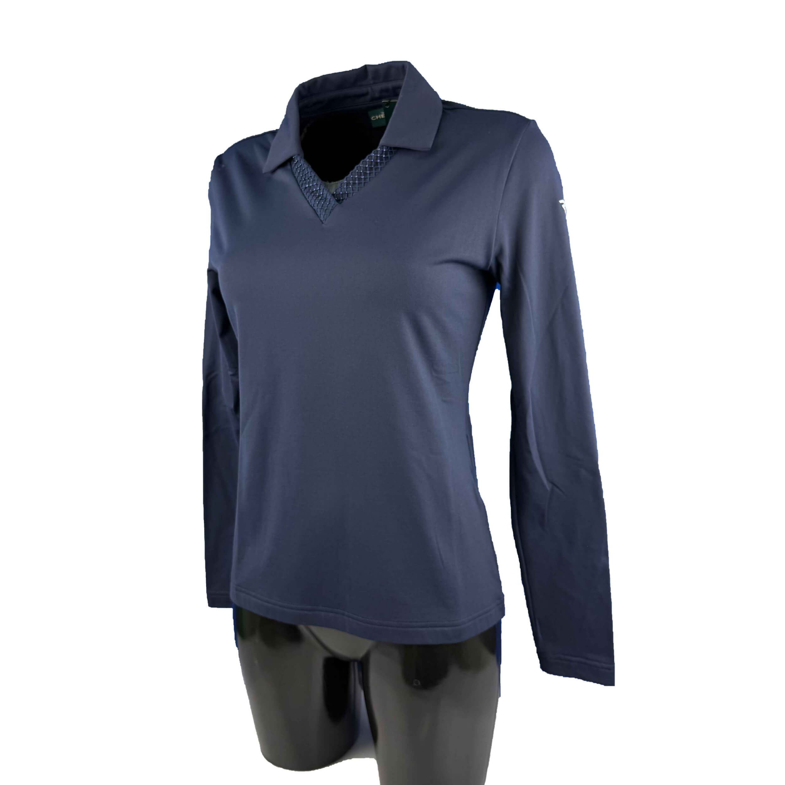 Chervo Damen lang Arm Polo Annamaria PRO THERM navy 599