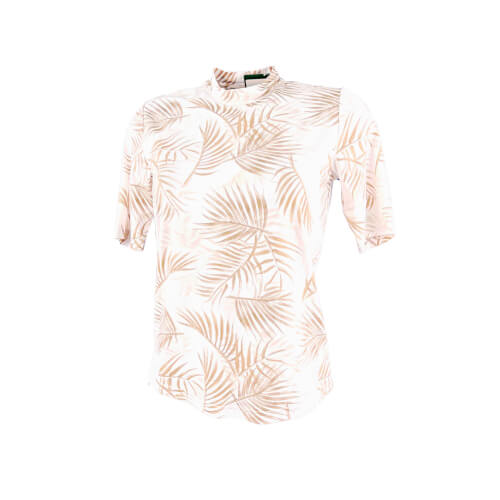 Chervo Damen T-Shirt Luciana SUNBLOCK weiß Palmen 101A 2.Wahl