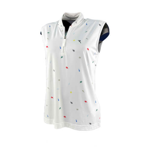 Chervo Damen Polo Antigua SUNBLOCK weiß 100A 2.Wahl 