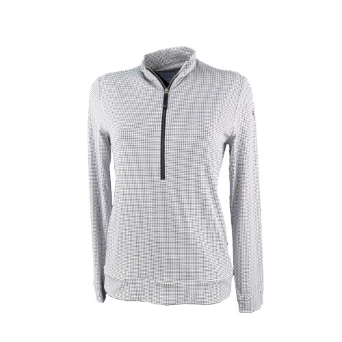 Chervo Damen Sweatshirt Trisha SUNBLOCK weiß kariert 102A 2.Wahl